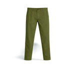 CHESAPEAKE'S Pantalone uomo Fatigue in sateen Verde Militare