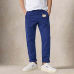 CHESAPEAKE'S Pantalone uomo Officier Chino Blue Royal