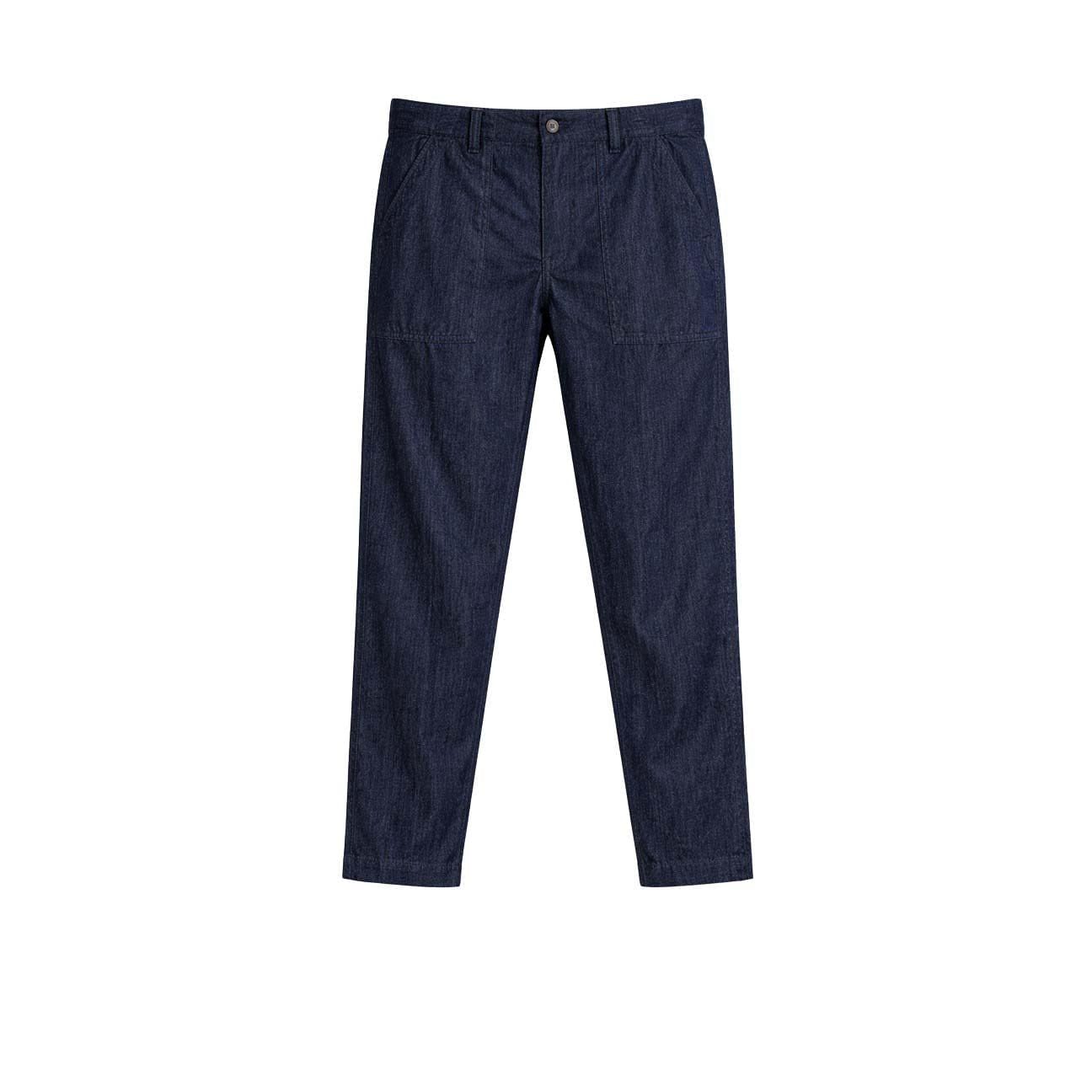 CHESAPEAKE'S Pantolone uomo Fatigue in denim Blue