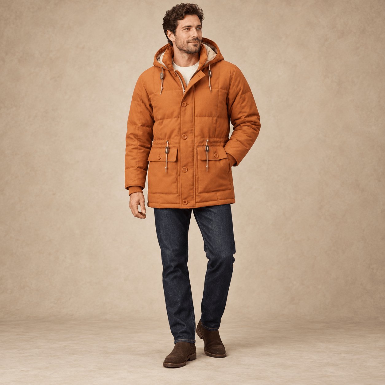 CHESAPEAKE'S Parka uomo Expedition Parka Orange