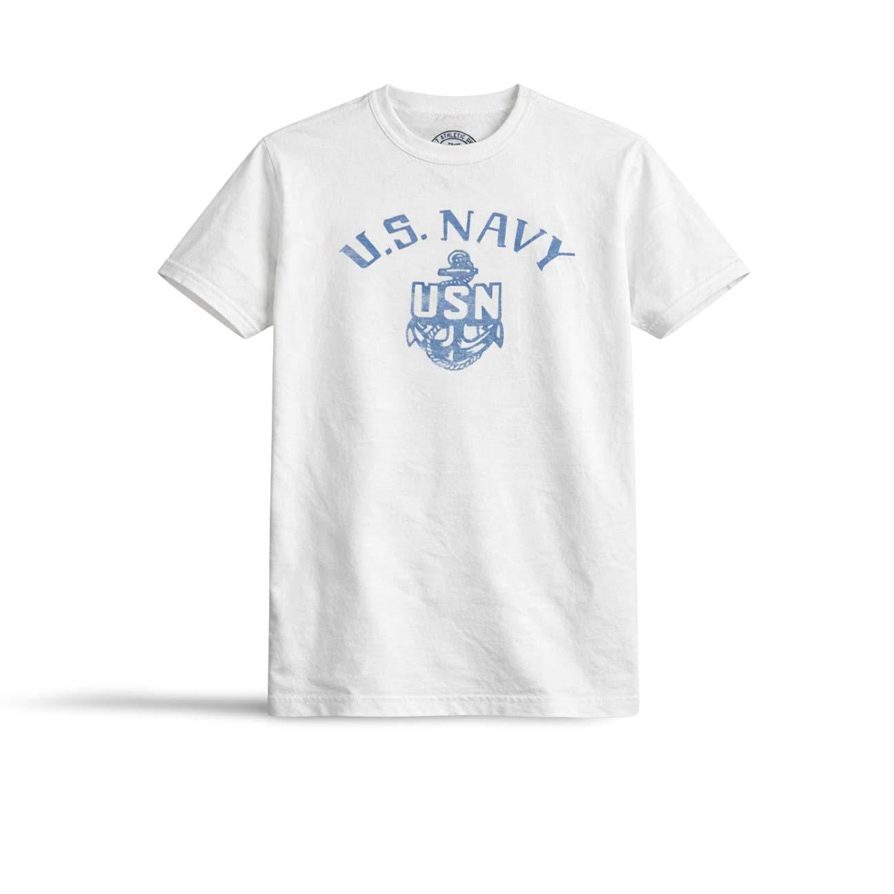 CHESAPEAKE'S T-Shirt uomo US NAVY Bianco
