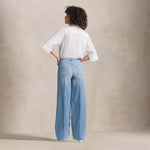 CIGALAS Jeans donna 138 plazzo wide Denim Chiaro