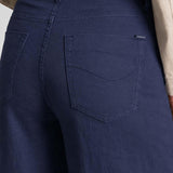 CIGALAS Jeans donna 138 wide leg in misto lino  Blue