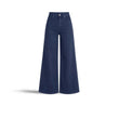 Jeans donna 138 wide leg in misto lino  Blue