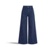 CIGALAS Jeans donna 138 wide leg in misto lino  Blue