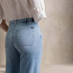 CIGALAS Jeans donna 167 Palazzo crop Denim