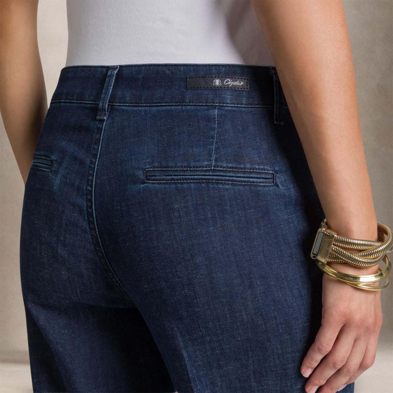 CIGALAS Jeans donna 230 1Y Chino Flare Blue