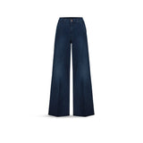 CIGALAS Jeans donna a palazzo crop 239 2Y Denim Scuro