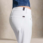 CIGALAS Jeans donna Bell Bottom 125 Dyed Bianco