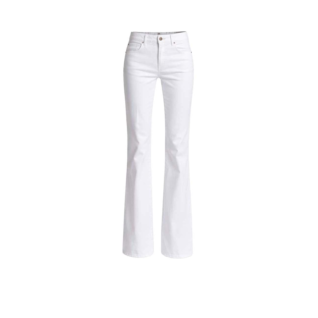 CIGALAS Jeans donna Bell Bottom 125 Dyed Bianco