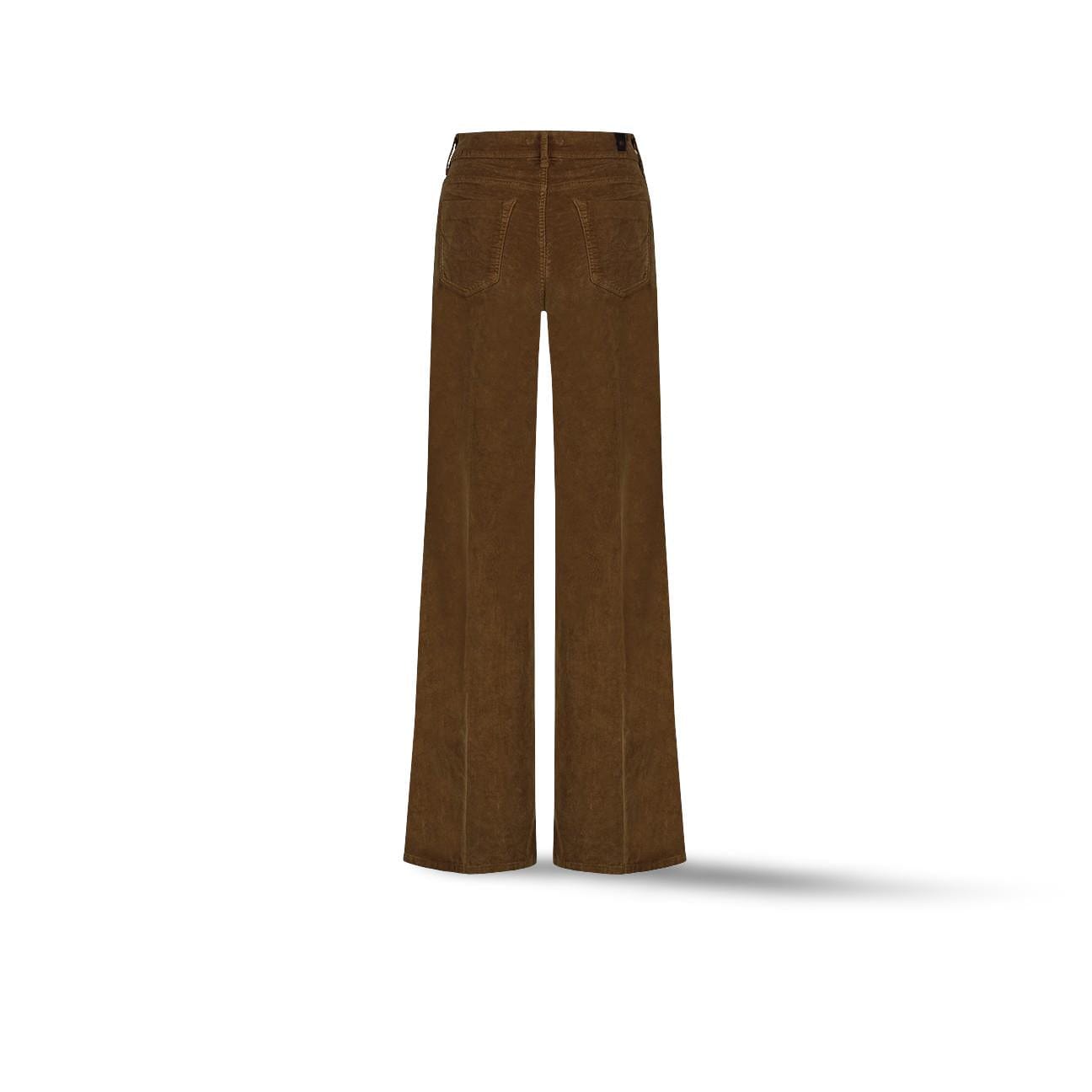 CIGALAS Pantalone 138 in velluto Tabacco