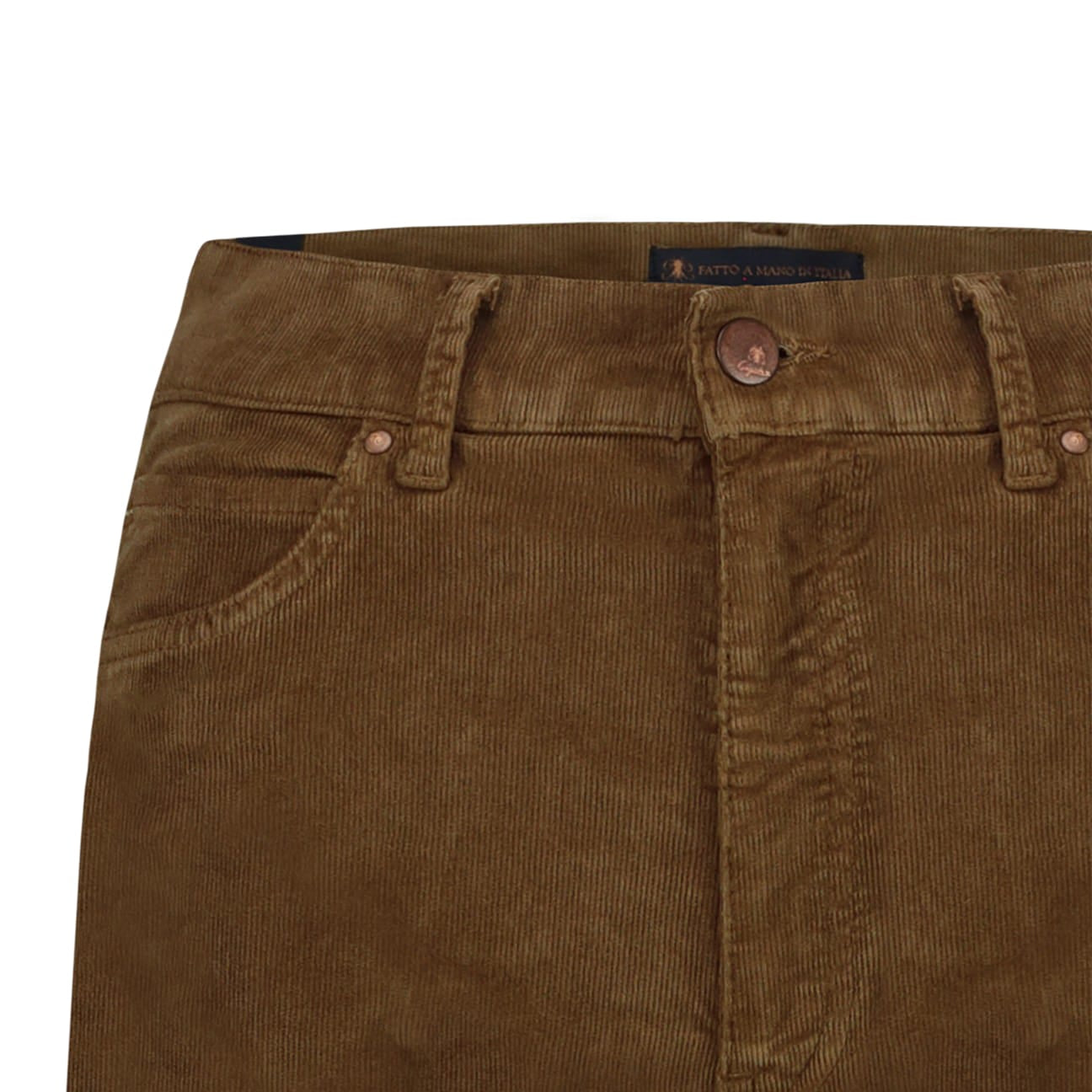 CIGALAS Pantalone 138 in velluto Tabacco