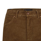 CIGALAS Pantalone 138 in velluto Tabacco