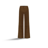 CIGALAS Pantalone 138 in velluto Tabacco