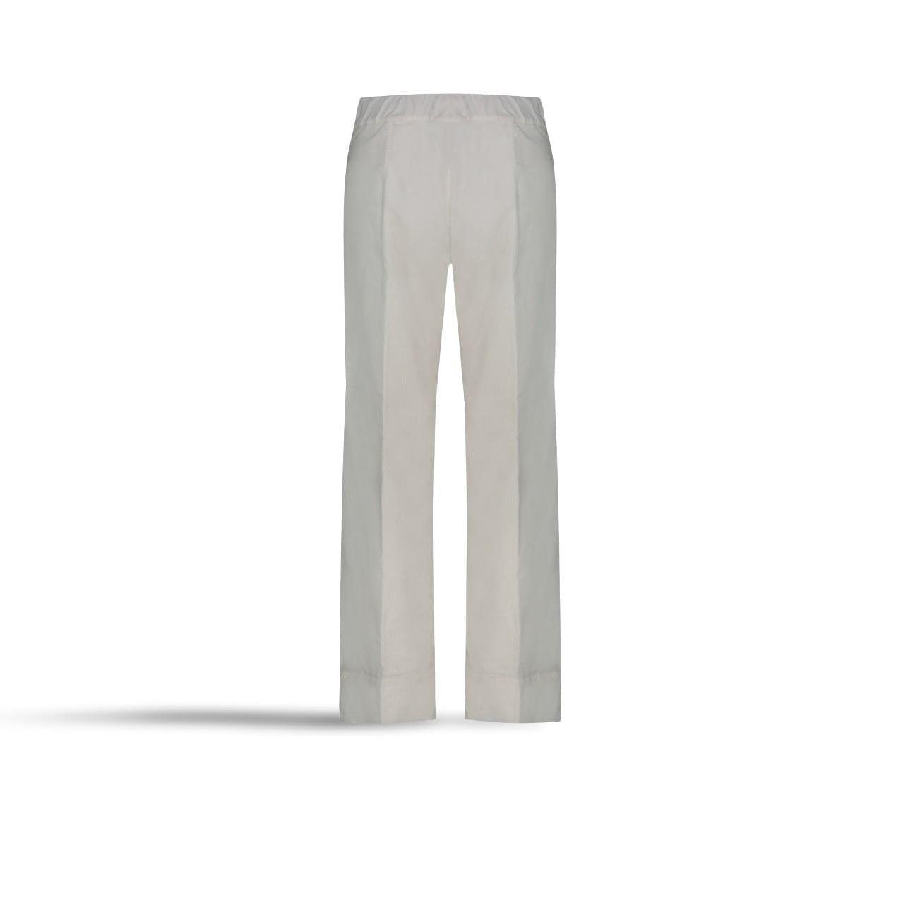 CIGALAS Pantalone donna 195 in velluto Ecrù