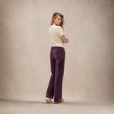 CIGALAS Pantalone donna 309 Essential Wide Leg Borgogna