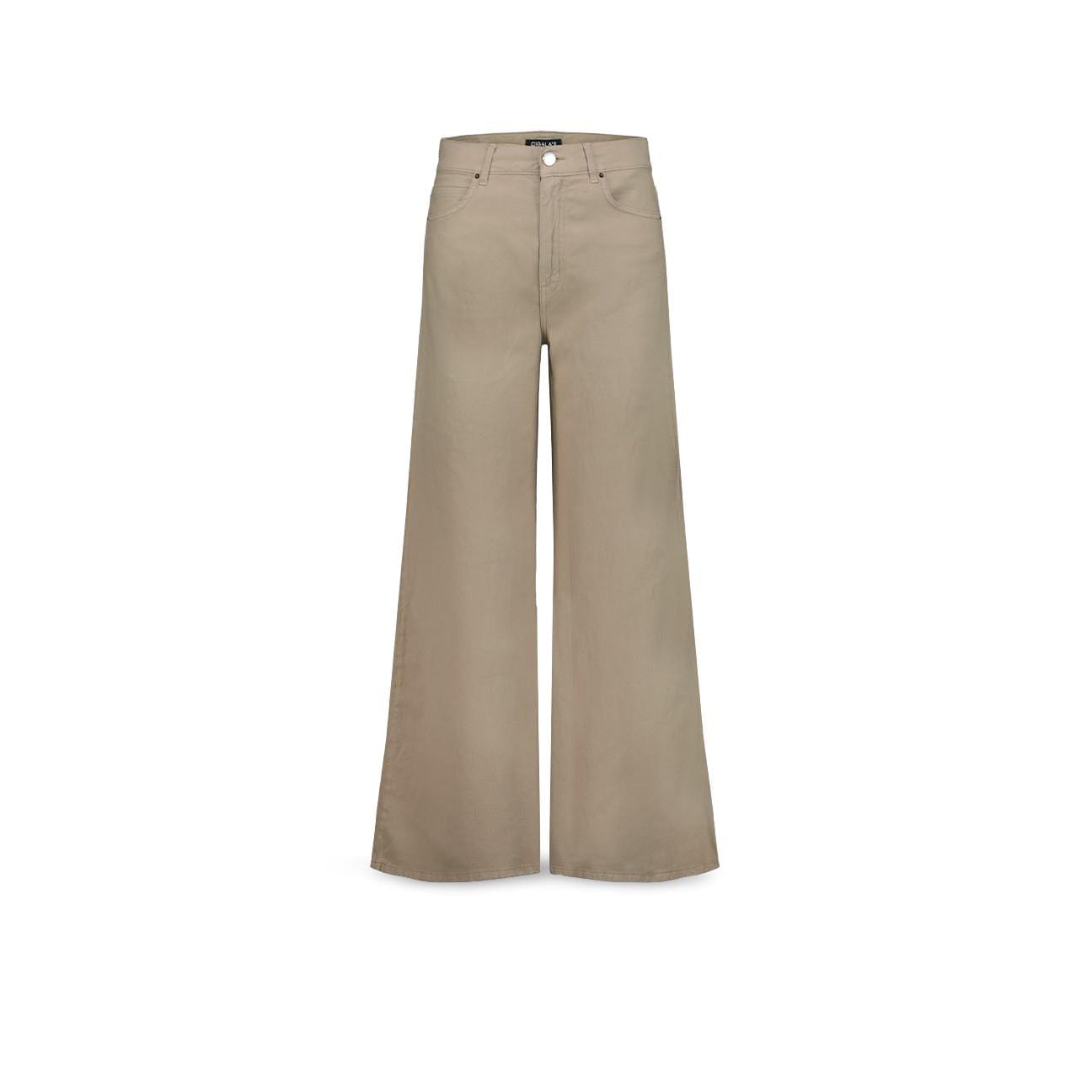 CIGALAS Pantaloni donna 147 Dyed in lino e cotone  Sabbia
