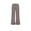 Pantaloni donna 167 Crop in cotone e lino Acciao