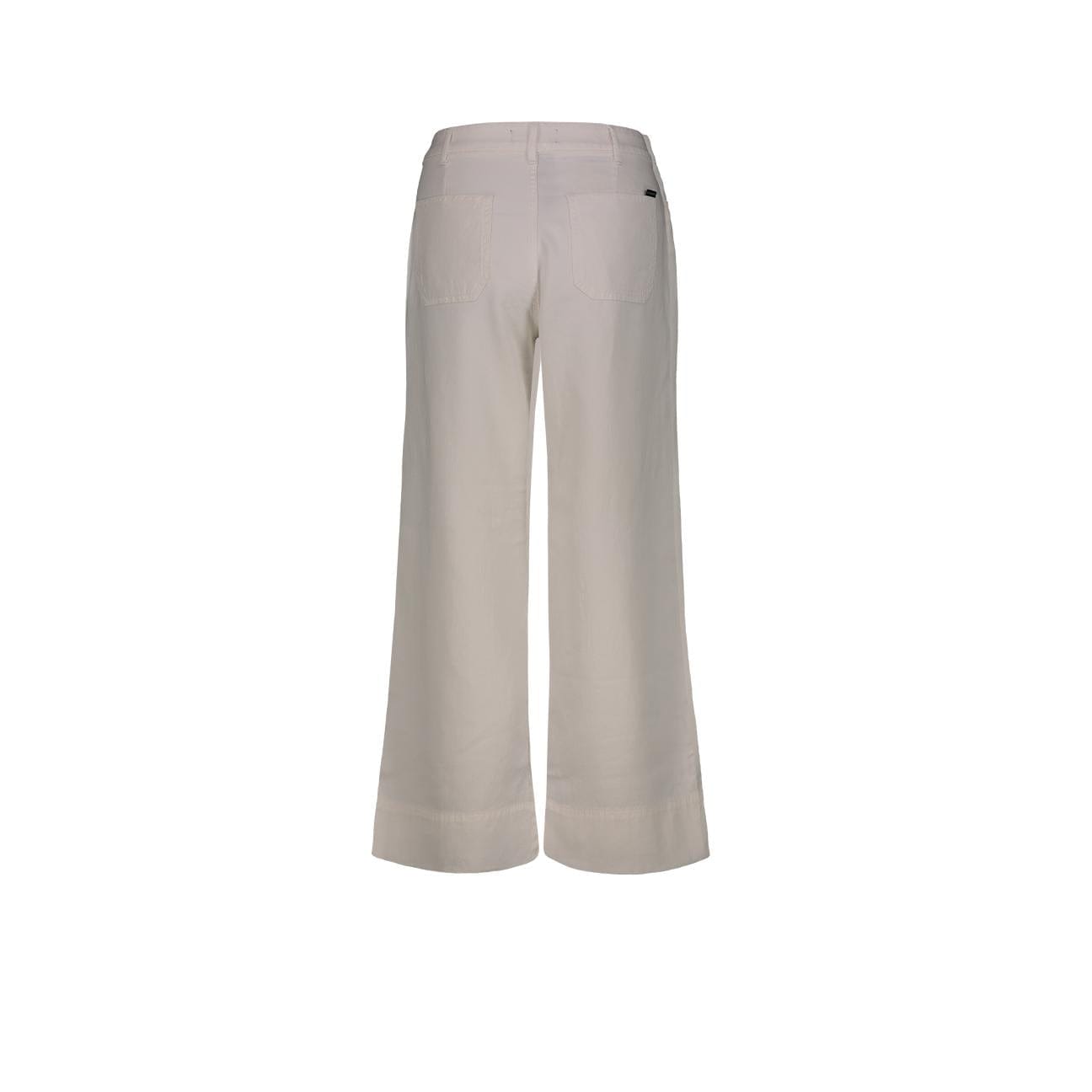 CIGALAS Pantaloni donna 167 Crop in lino cotone Latte