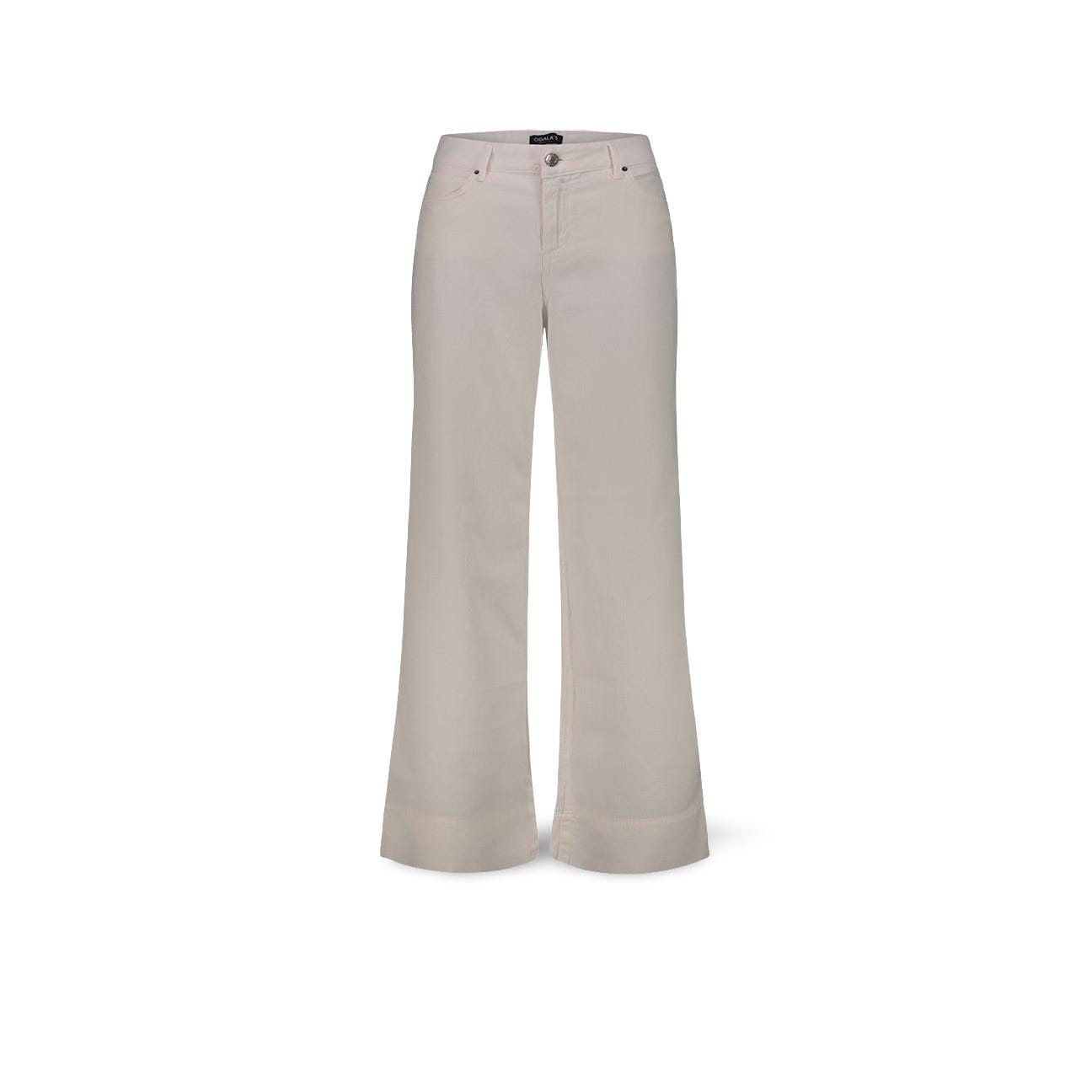CIGALAS Pantaloni donna 167 Crop in lino cotone Latte