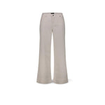 CIGALAS Pantaloni donna 167 Crop in lino cotone Latte