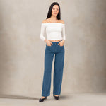 CIGALAS Pantaloni donna 237 in velluto Ottanio