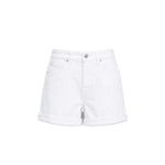 CIGALAS Shorts donna in cotone e lino Bianco
