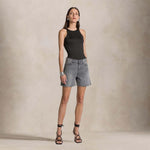 CIGALAS Shorts donna in denim Grigio