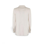 CIRCOLO1901 Blazer donna in cotone fiammato doppiopetto Avorio