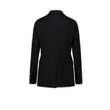CIRCOLO1901 Blazer donna in piquet di cotone Nero