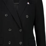 CIRCOLO1901 Blazer donna in piquet di cotone Nero