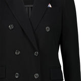 CIRCOLO1901 Blazer donna in piquet di cotone Nero