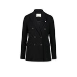 CIRCOLO1901 Blazer donna in piquet di cotone Nero