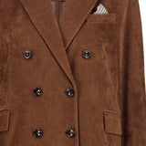 CIRCOLO1901 Giacca donna doppiopetto in velluto Borgogna