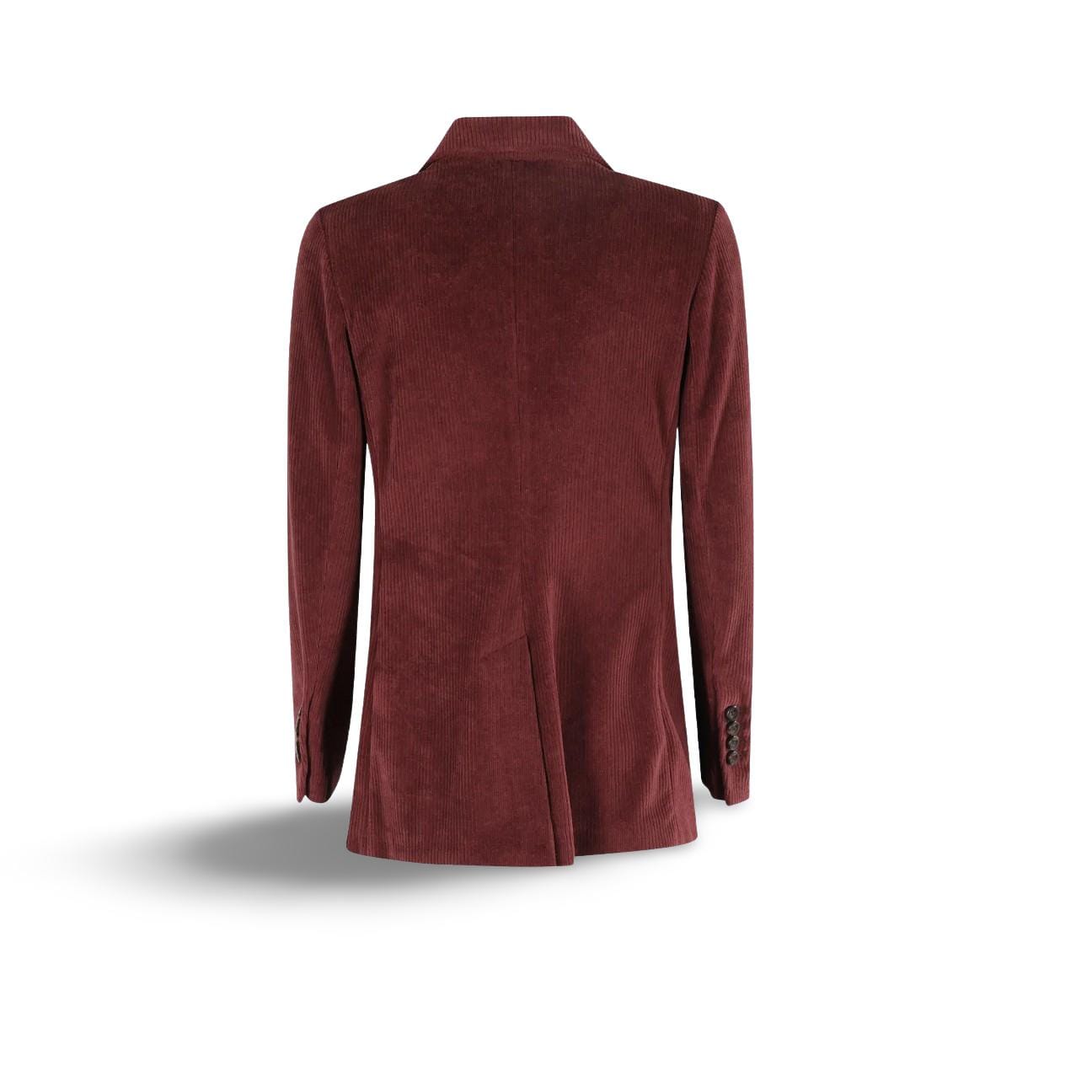 CIRCOLO1901 Giacca donna doppiopetto in velluto Borgogna