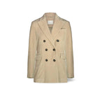 CIRCOLO1901 Giacca donna doppiopetto in velluto Grigio