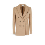 CIRCOLO1901 Giacca donna dopppiopetto in lana Cammello
