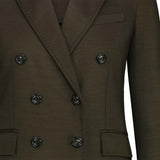 CIRCOLO1901 Giacca donna in Jersey di  lana Verde Militare