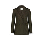 CIRCOLO1901 Giacca donna in Jersey di  lana Verde Militare