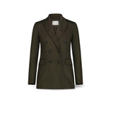 CIRCOLO1901 Giacca donna in Jersey di  lana Verde Militare