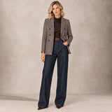 CIRCOLO1901 Giacca donna in lana e seta spinata Multicolor