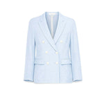 CIRCOLO1901 Giacca donna in lino e cotone Azzurro