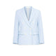 CIRCOLO1901 Giacca donna in lino e cotone Azzurro