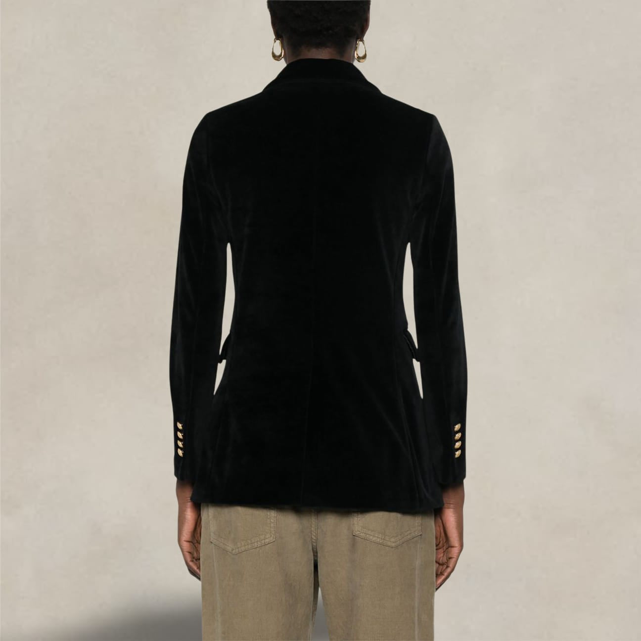 CIRCOLO1901 Giacca donna in velluto Nero