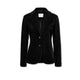 CIRCOLO1901 Giacca donna in velluto Slim Fit Nero