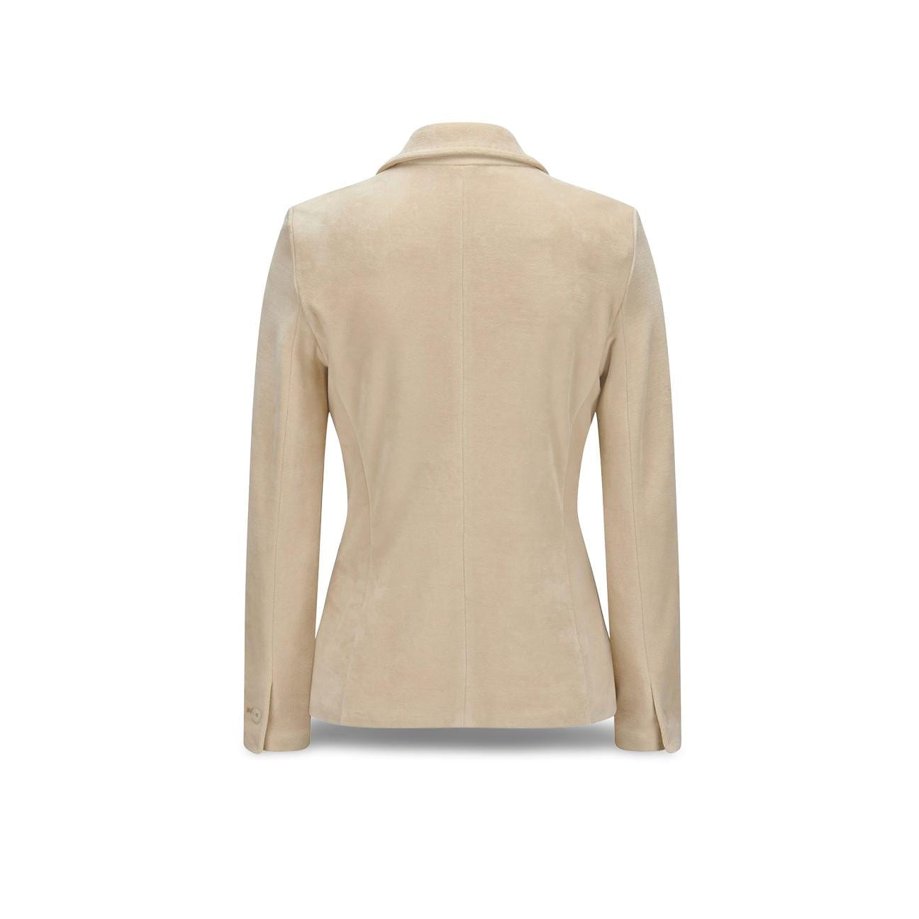 CIRCOLO1901 Giacca donna in velluto Slim Fit Panna