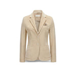 CIRCOLO1901 Giacca donna in velluto Slim Fit Panna