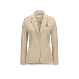 CIRCOLO1901 Giacca donna in velluto Slim Fit Panna