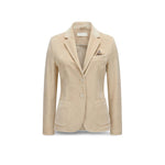 CIRCOLO1901 Giacca donna in velluto Slim Fit Panna