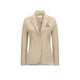 CIRCOLO1901 Giacca donna in velluto Slim Fit Panna
